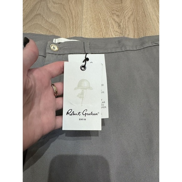 NWT ROBERT GRAHAM Lonestar Grey Classic Fit Shorts - Men's Size 48 Big and Tall - Picture 9 of 11